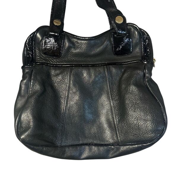 Gustto Black and Brown Genuine Leather Prato Bag - Picture 4 of 9